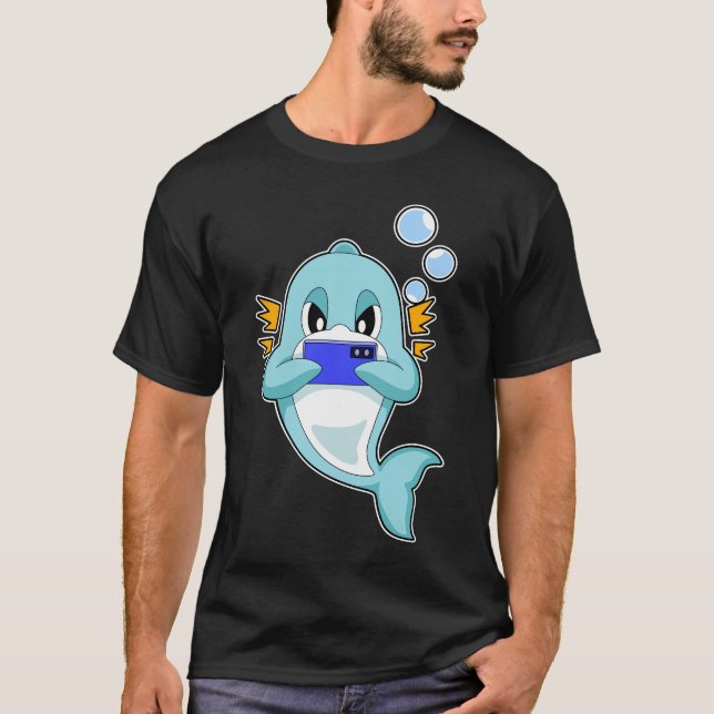 Camiseta Teléfono inteligente Dolphin Gamer (Anverso)