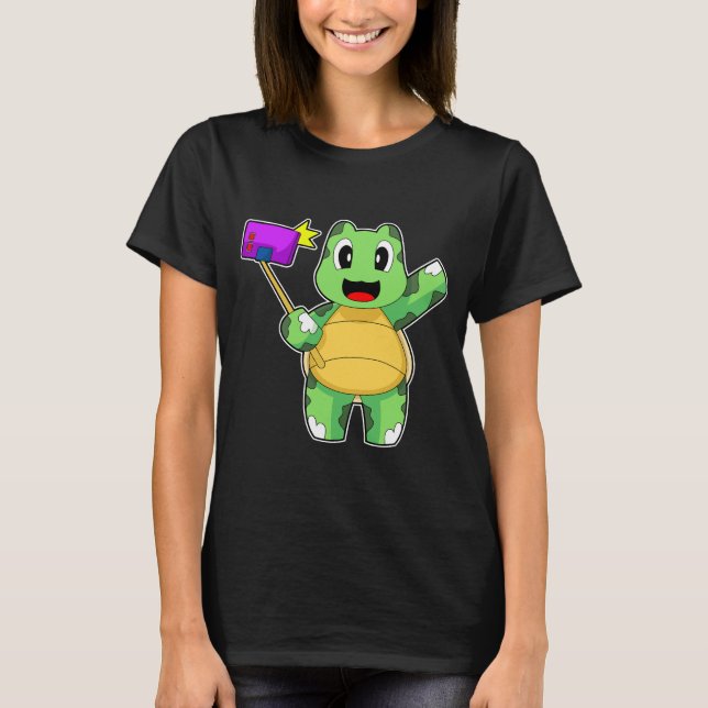 Camiseta Teléfono inteligente Tortuga (Anverso)