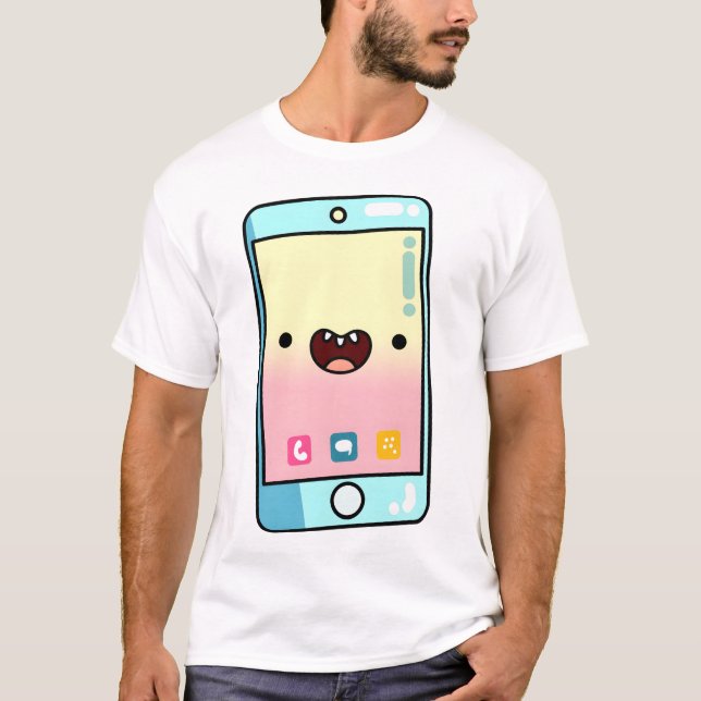 Camiseta Teléfono Kawaii (Anverso)