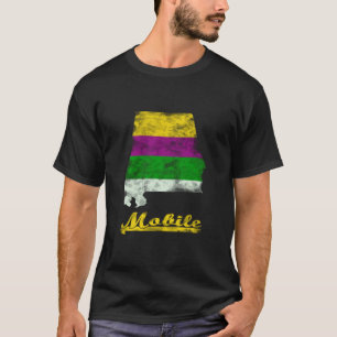 Camiseta Teléfono móvil Alabama Mardi Gras Grasa Martes Cel