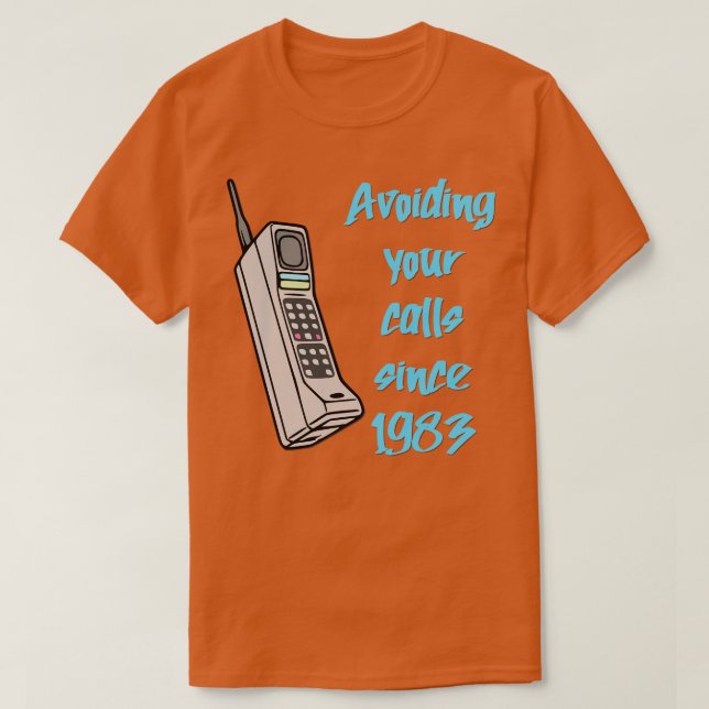 Camiseta Teléfono móvil de los años 809 (Diseño del anverso)