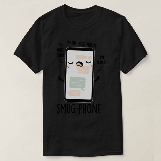 Camiseta Teléfono móvil divertida 1 (Diseño del anverso)