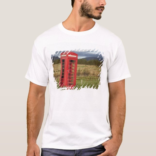 Camiseta Teléfono público, Ellishadder, cerca de Staffin, (Anverso)