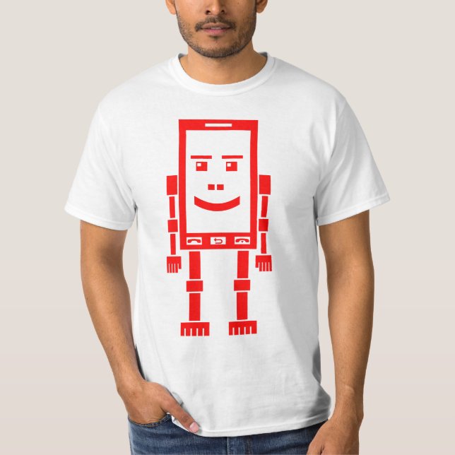 Camiseta Teléfono Robo - Rojo (Anverso)