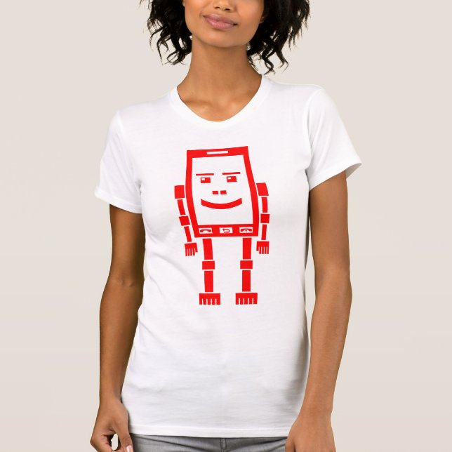 Camiseta Teléfono Robo - Rojo (Anverso)