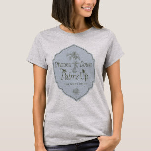 Camiseta Teléfonos abajo, palmas arriba - El Lotus blanco