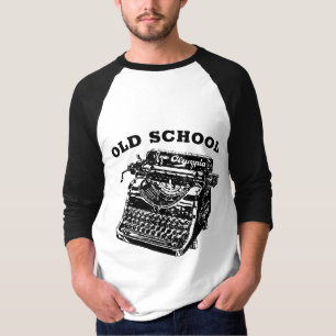 CAMISETA TELÉFONOS DE TIPOGRAFÍA DE VINTAGE DE LA ESCUELA A