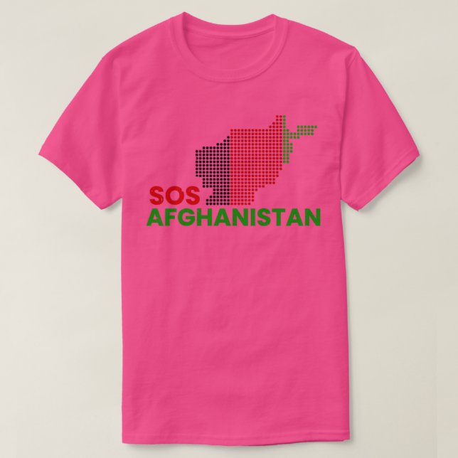 Camiseta Telegram SOS afganistán (Diseño del anverso)