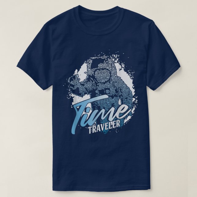 Camiseta Teleportación del viajero del astronauta del espac (Diseño del anverso)