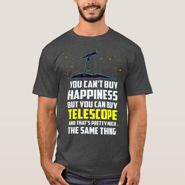 Camiseta Telescopio de astronomía Galaxia (Anverso)