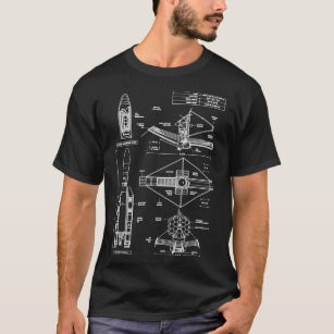 Camiseta Telescopio espacial James Webb (Stencil blanco sin