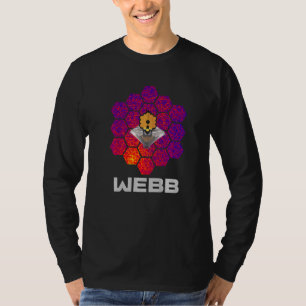 Camiseta Telescopio Espacial WEBB con Espejos Abstractos Ro