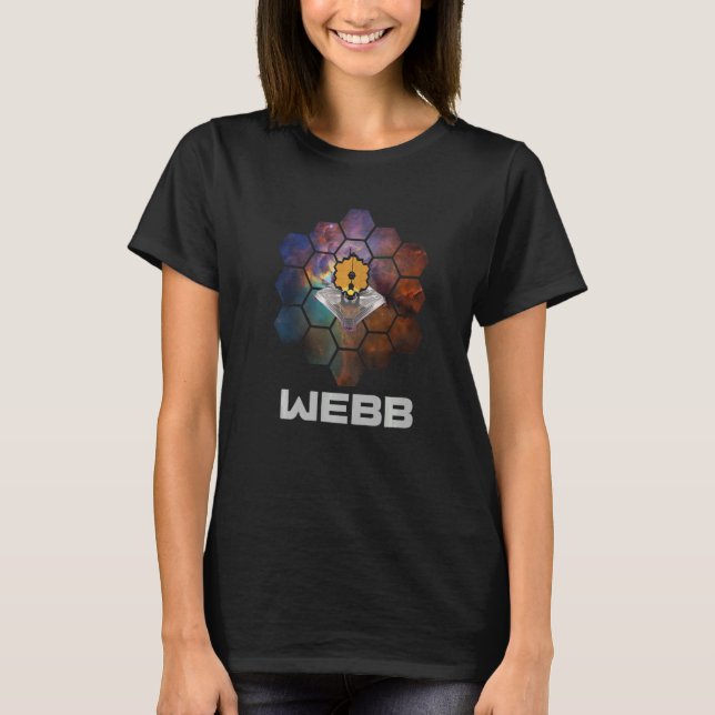 Camiseta Telescopio espacial WEBB en Nebula que desarrolla  (Anverso)