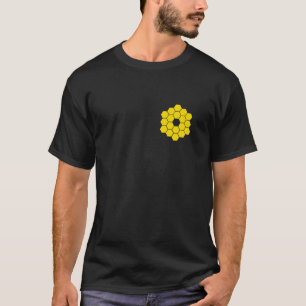 Camiseta Telescopio espacial Webb Espeja Hexageres Amarillo