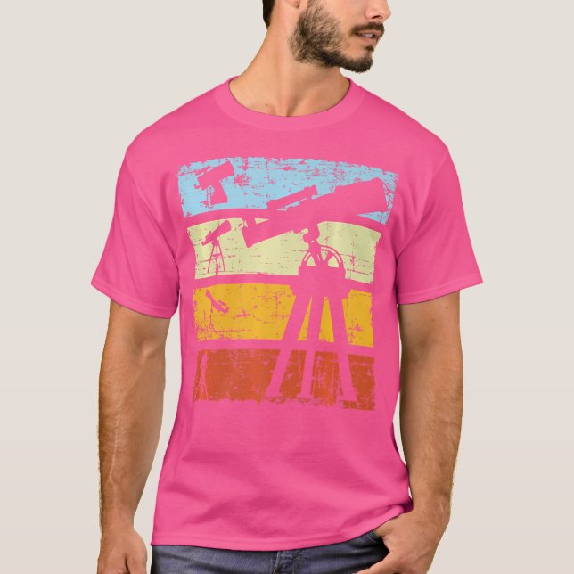 Camiseta Telescopio Espacio Astronómico Monocular (Anverso)