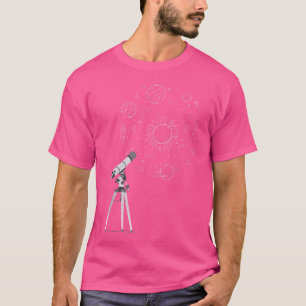 Camiseta Telescopio Galaxia Científico astrónomo del espaci