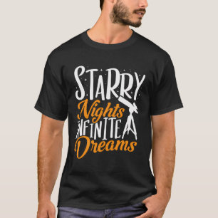 Camiseta Telescopio Noches Estrelladas Sueños Infinitos Ast