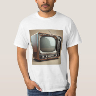Camiseta Televisión antigua de época impresa
