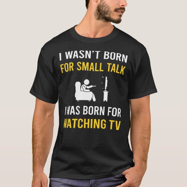 Camiseta Televisión con llamadas pequeñas (Anverso)