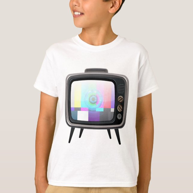 Camiseta Televisión retra (Anverso)