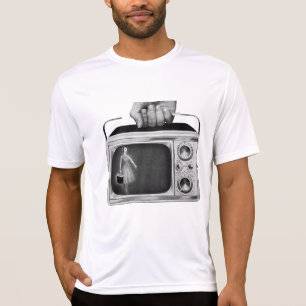 Camiseta Televisor portátil retro de los años 50 de mediado