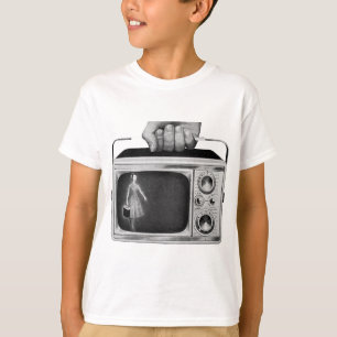 Camiseta Televisor portátil retro de los años 50 de mediado
