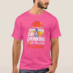 Camiseta Telluride Colorado Retro Blue Lake Telluride
