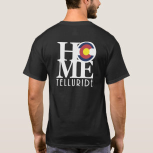 Camiseta Telluride HOME - impresión posterior