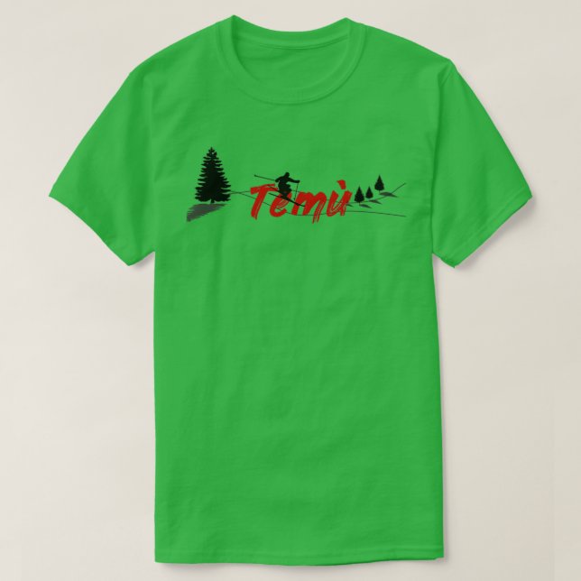 Camiseta Tem Temu Ski Long (Diseño del anverso)