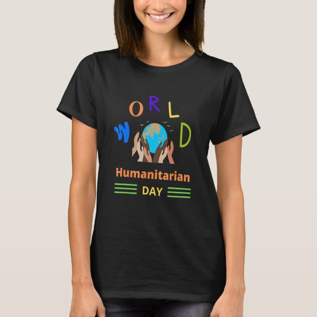 Camiseta Tema 202 del Día Mundial de la Asistencia Humanita (Anverso)