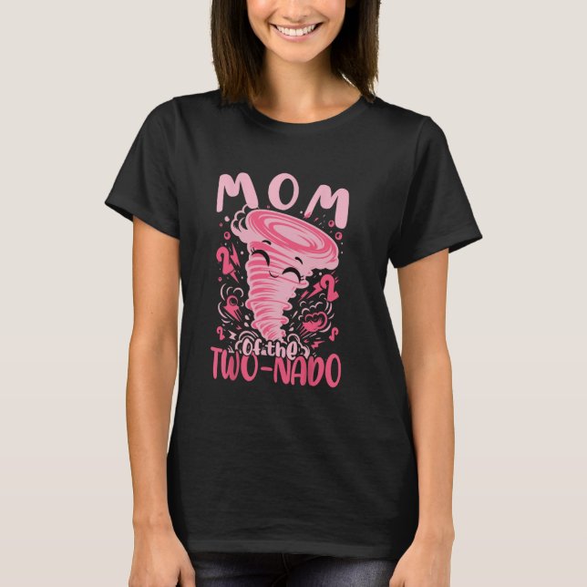 Camiseta Tema 2. Madre de cumpleaños del par de nado tornad (Anverso)