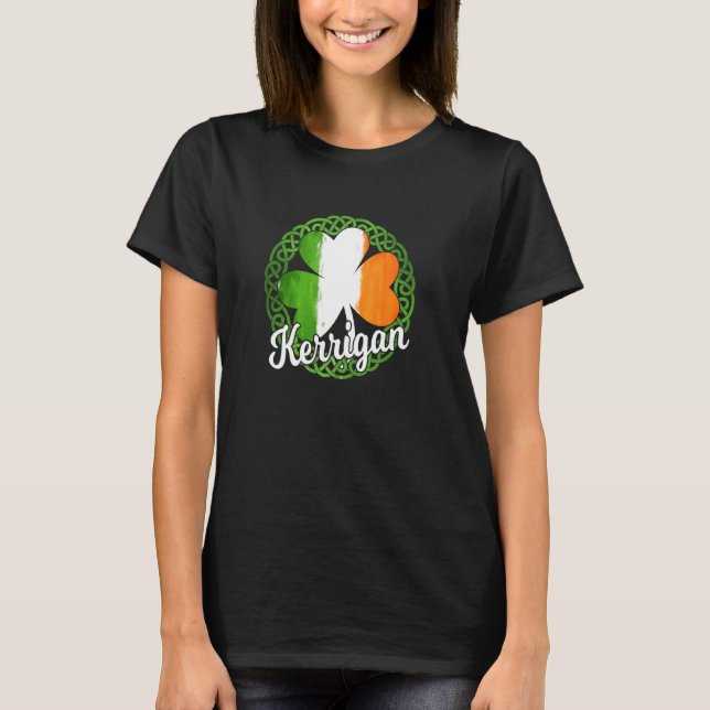 Camiseta Tema Celta - Apellido Irlandés Kerrigan (Anverso)