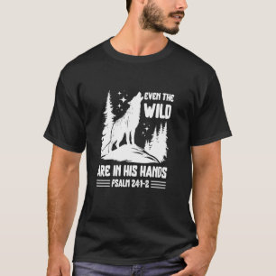 Camiseta Tema cristiano aullido de lobo Salmo 241-2