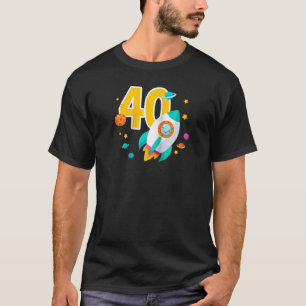 Camiseta Tema de 40 años de la nave espacial Rocket Space 4