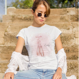 Camiseta Tema de acuarela de bailarina Ballerina