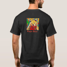 Tema de acuarela Digital Papa Bear T Shirt