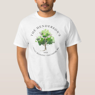Camiseta Tema de árbol familiar Reunión familiar