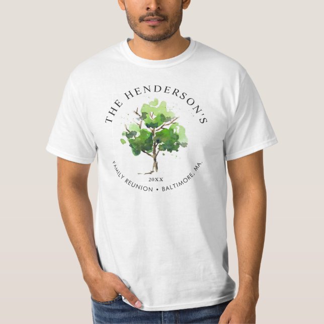 Camiseta Tema de árbol familiar| Reunión familiar (Anverso)