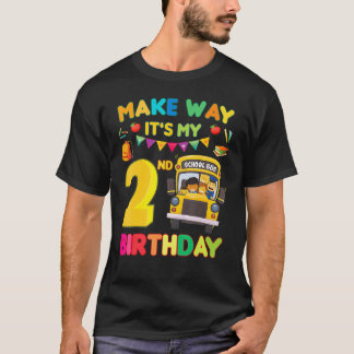 Camiseta Tema de Autobús Escolar Haz que sea mi segundo cum