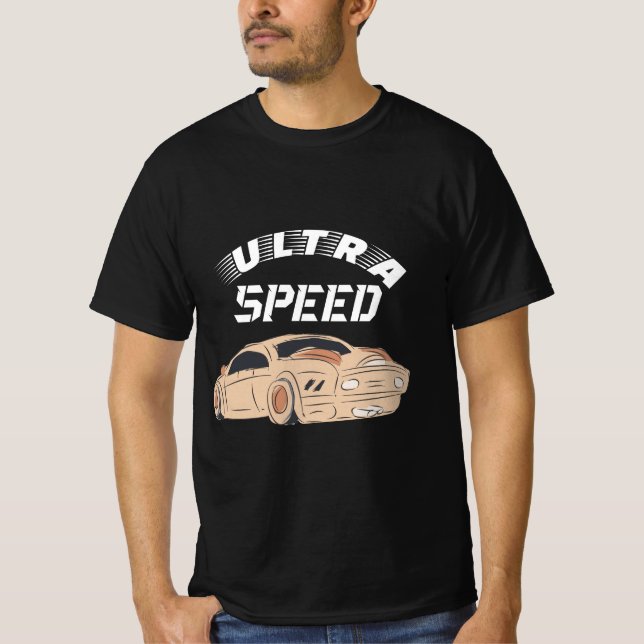 Camiseta Tema de automoción de ultra velocidad (Anverso)