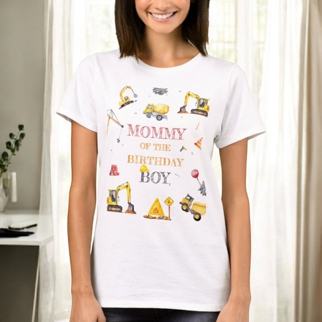 Camiseta Tema de Camión de Construcción para Cumpleaños de  (Subido por el creador)