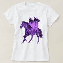 Tema de fantasía Púrpura Pegasus Caballo alado