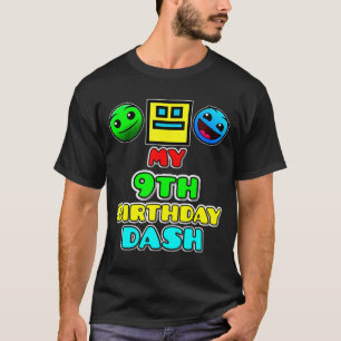 Camiseta tema de fiesta infantil de videojuegos de 9º cumpl