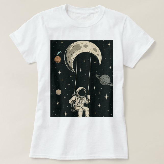 Camiseta tema de galaxia (Diseño del anverso)