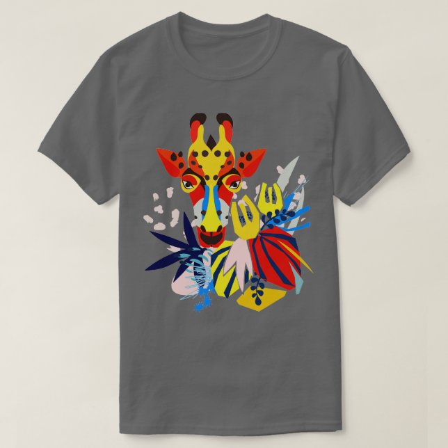 Camiseta Tema de Giraffe (Diseño del anverso)