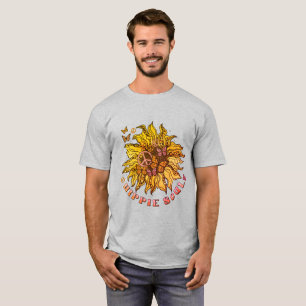 Camiseta Tema de Girasol Alma Hippie