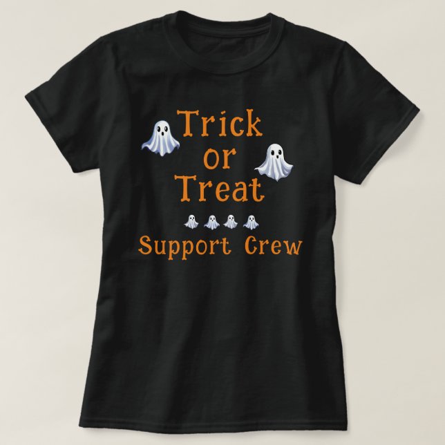 Camiseta Tema de Halloween - Candy Hunters Support Crew (Diseño del anverso)