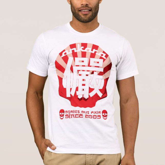 Camiseta Tema de Japón del cráneo (Anverso)