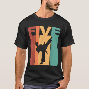 Camiseta Tema de Karate Taekwondo de 5to cumpleaños 5 años