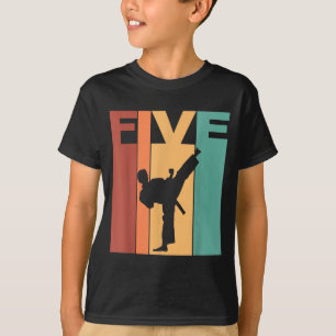 Camiseta Tema de Karate Taekwondo para cumpleaños 5 años